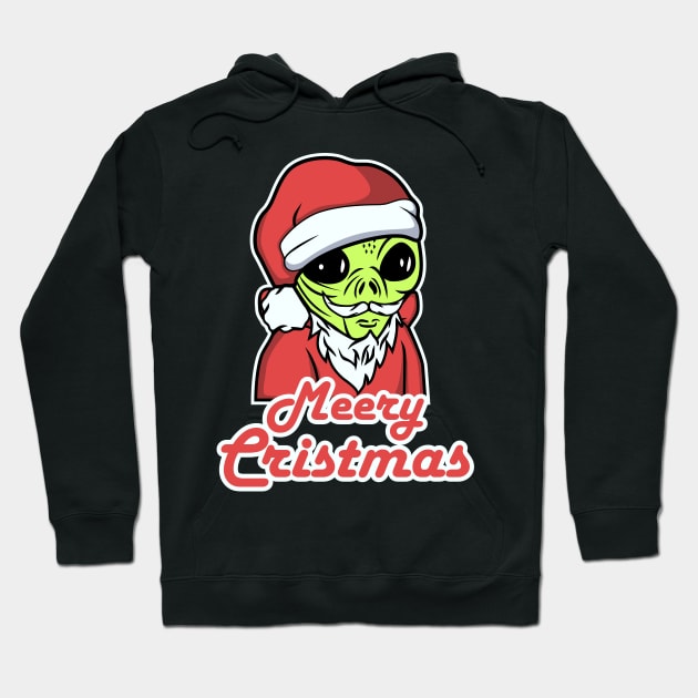 ALIEN CARTOON CRISTMAS Hoodie by beanbeardy